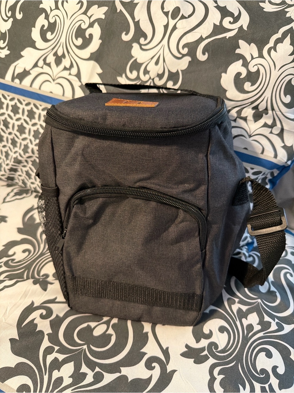 Black Insulated Lunch Bag